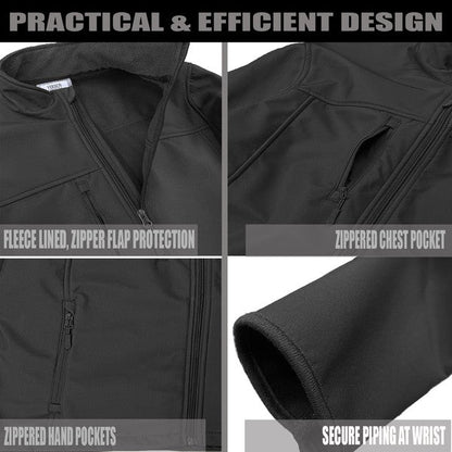 Men's Solid Soft Shell Storm Tech Jacket Coat - King Exchange Apparel 