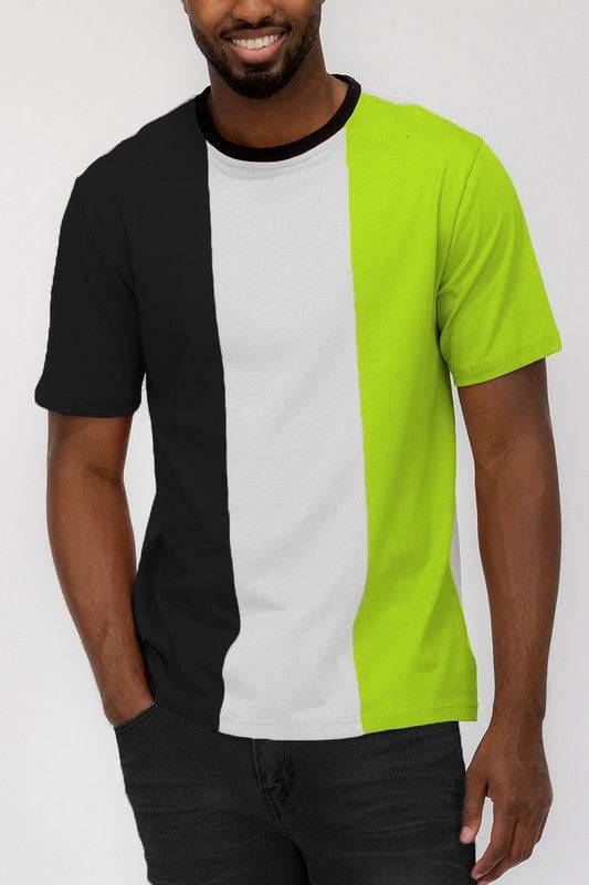 Men's Color Block T-Shirt - King Exchange Apparel 