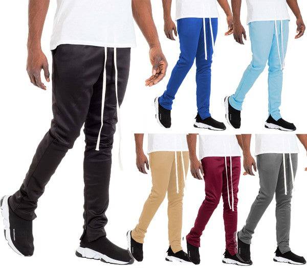 Solid Color Plain Basic Track Pants - King Exchange Apparel 