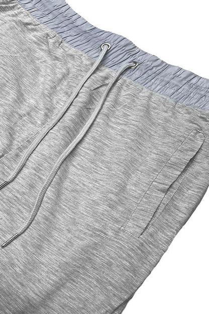 Heathered Cotton Blend Joggers - King Exchange Apparel 