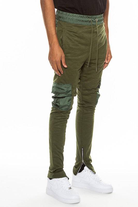 Heathered Cotton Blend Joggers - King Exchange Apparel 