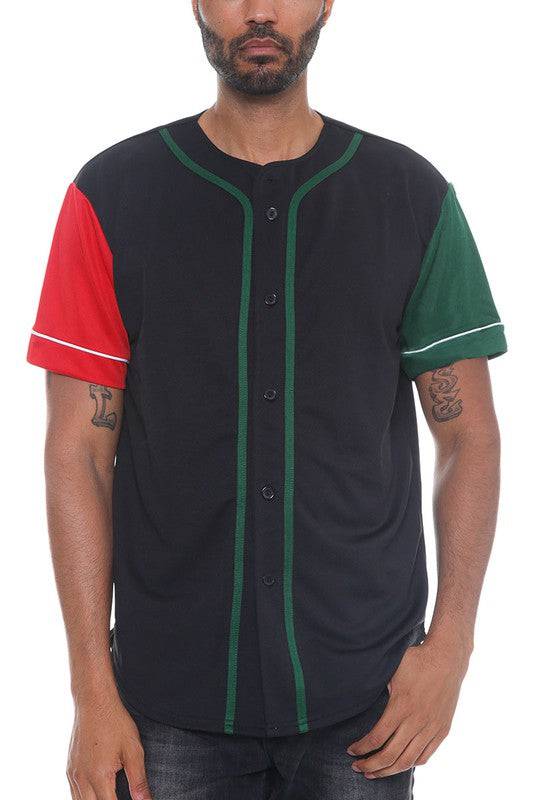 Solid Baseball Jersey Shirt - King Exchange Apparel 