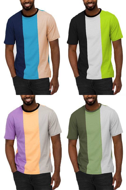 Men's Color Block T-Shirt - King Exchange Apparel 